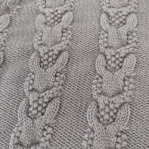 Talbots Petites Vintage Green Cable Knit Turtleneck Sweater Size Sp - Picture 6 of 9